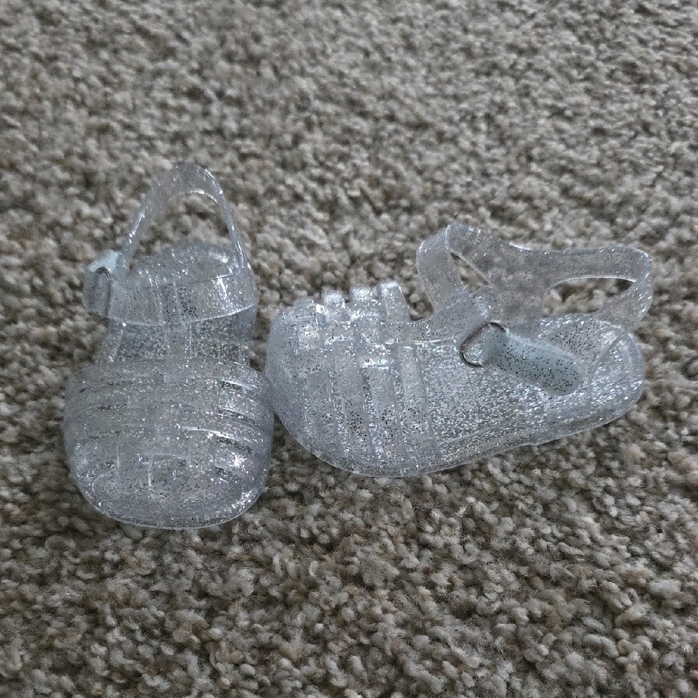 Old Navy Baby 3-6m Glitter Jelly Sandals